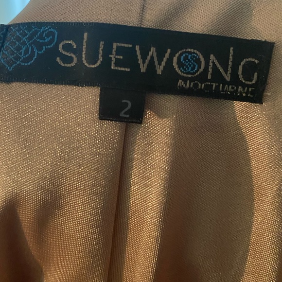 Sue Wong black lace sequin dress sz-2 - Picture 7 of 7